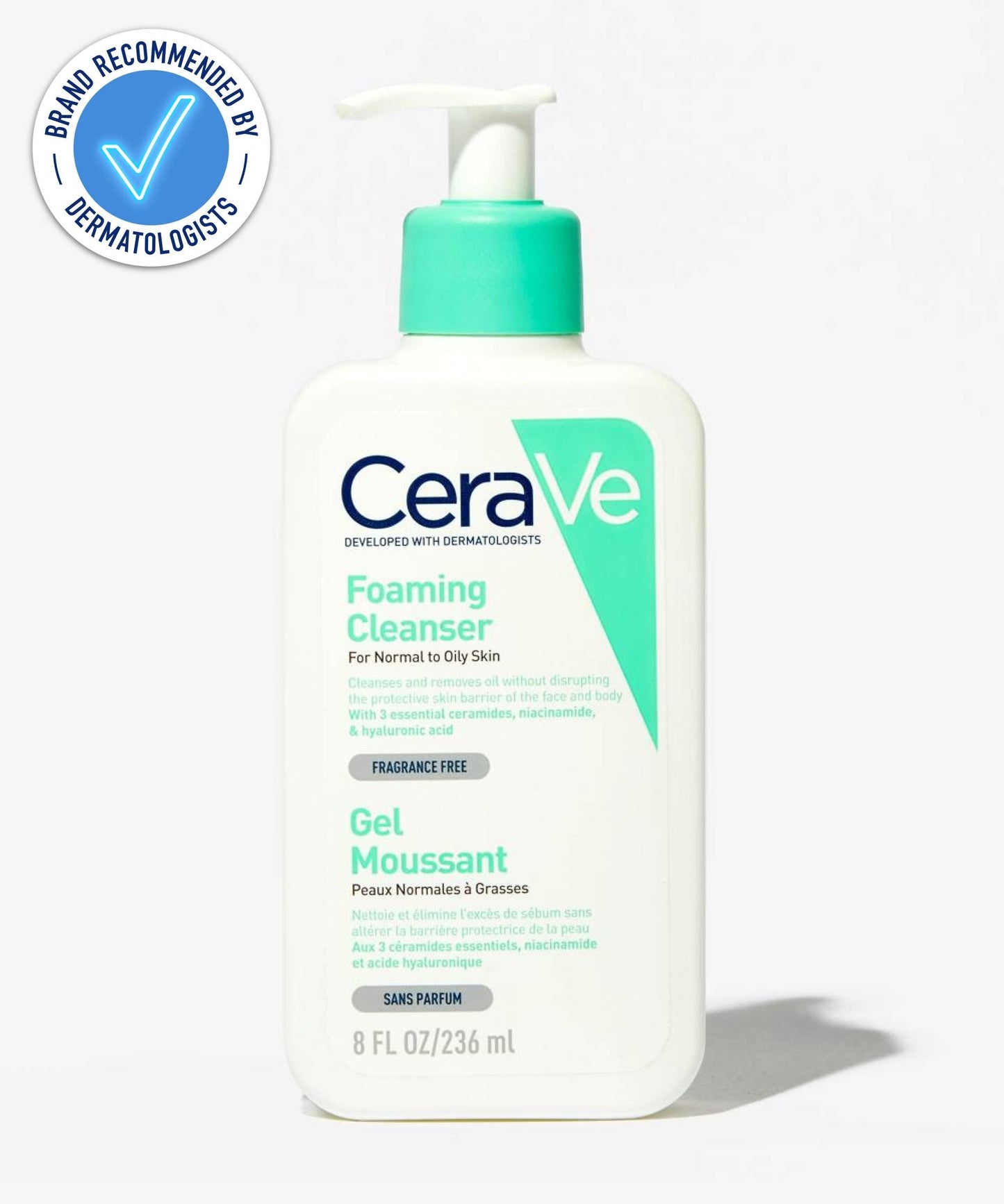 Cerave Foaming Facial Cleanser – 236ml Bottle for Deep Cleansing