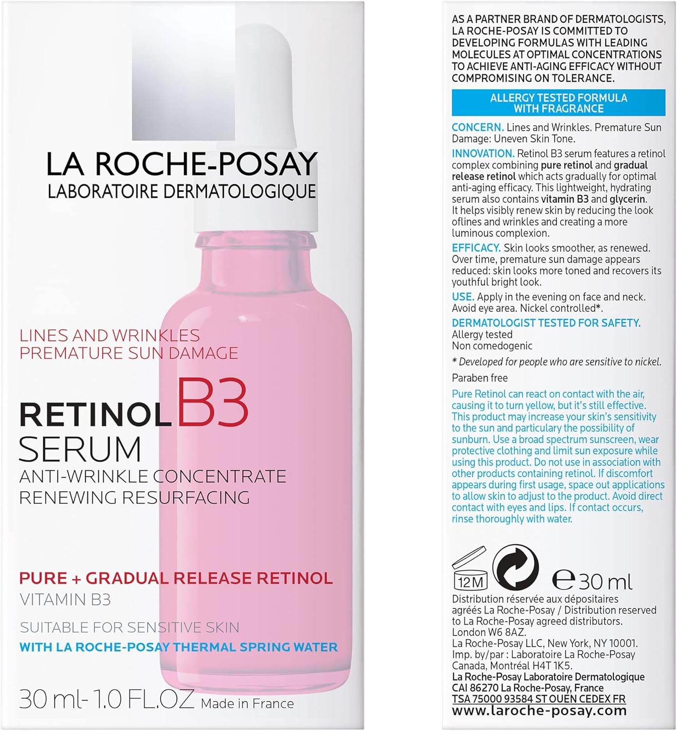 La Roche Posay La Roche-Posay Pure Retinol Face Serum with Vitamin B3 30 ml