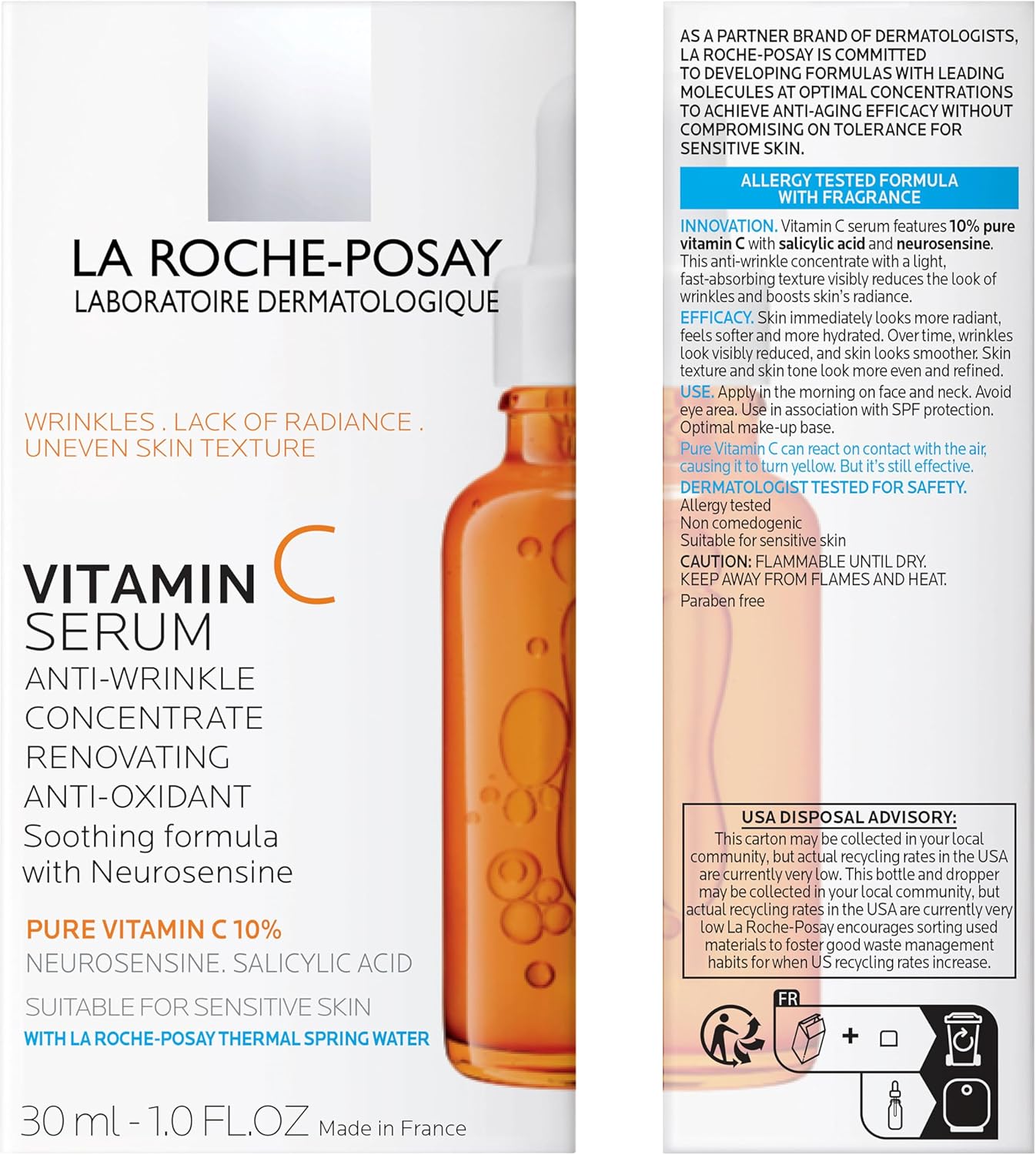 La Roche Posay PURE VITAMINE C10 sérum rénovateur éclat 30 ml